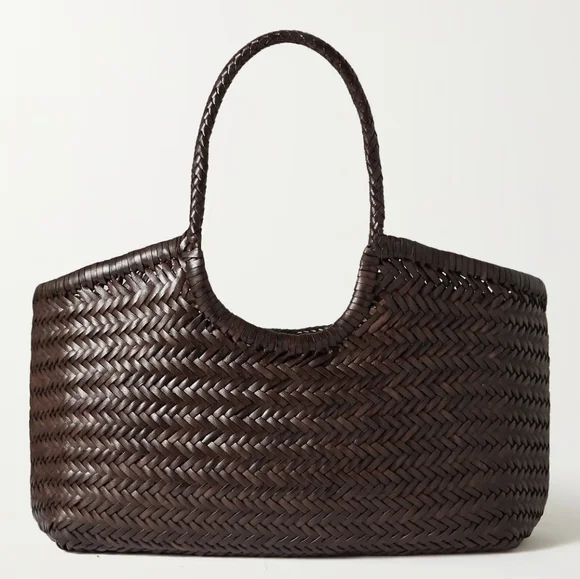 Nwt Split Leather Woven Bag - Picture 1 of 11